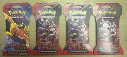 Pokemon TCG Destined Rivals Set Of 4 Sealed Hangar Packs - Image 1