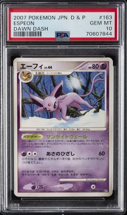 2007 POKEMON JPN DIAMOND & PEARL DAWN DASH #163 ESPEON PSA 10 - Image 1