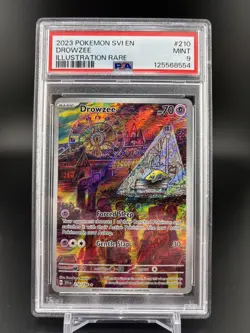 PSA 9 - 2023 Drowzee Illustration Rare - Scarlet & Violet Base #210/198 - Image 1
