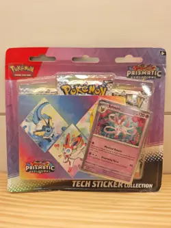 Pokemon TCG Scarlet &Violet Prismatic Evolutions Tech Sticker Collection Sylveon - Image 1
