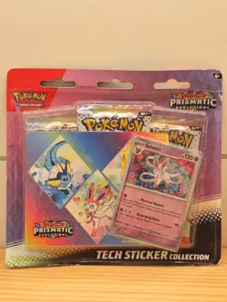 Pokemon TCG Scarlet &Violet Prismatic Evolutions Tech Sticker Collection Sylveon - Image 3