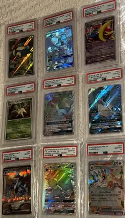 Pokemon PSA 10 Bundle Lot Of 9 Snorlax / Reshiram / Leafeon / Dragonite + More! - Image 1