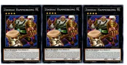 Yugioh- 3X Zoodiac Hammerkong - Common - 1st Edition - MACR-EN047 - Near Mint - Image 1