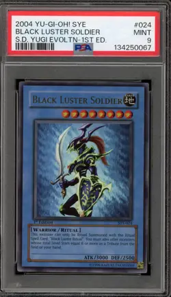 Yu-Gi-Oh! Black Luster Soldier Starter Deck Yugi Evolution 1st Ed SYE-024 PSA 9 - Image 1