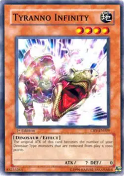 Yugioh! Tyranno Infinity - CRV-EN029 - Common - Unlimited Edition Near Mint, Eng - Image 1