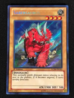 Yugioh Sabersaurus LCJW-EN143 1st Secret (NM) - Image 1