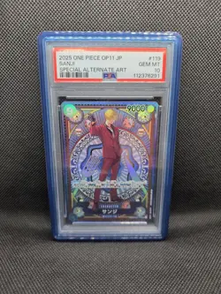 2025 One Piece Sanji OP11-119 A Fist of Divine Speed - Special Alt Art PSA 10🔥 - Image 1