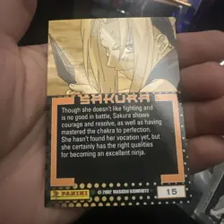 Naruto Ninja Ranks 15 Panini Card CCG Rare 2002 Sakura TCG MP - Image 3