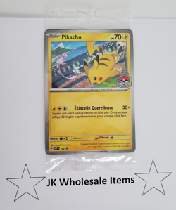 POKEMON WORLD CHAMPIONSHIPS 2024 PIKACHU FRENCH PROMO CARD 190 BLACK STAR SEALED - Image 1