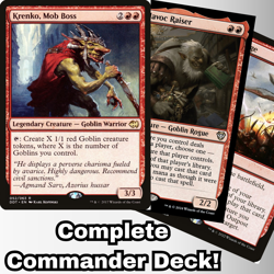 Krenko, Mob Boss Commander Deck EDH 100 Magic Cards Custom Deck MTG Goblins - Image 1