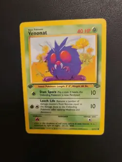 Venonat - 1999 Vintage Pokemon - Jungle card # 63/64 - 1ST EDITION - Image 3