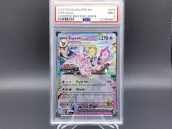 Pokemon Espeon Ex 034 PSA 9 Mint Prismatic Evolutions Stamped Pokemon TCG Card - Image 1