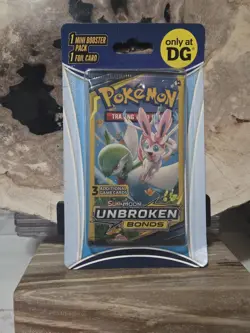 Pokemon (3-Card) Sun And Moon Unbroken Bonds Dollar General Pack Factory Sealed - Image 1