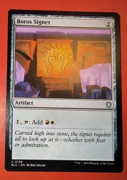 MTG, MAGIC, BOROS SIGNET, 0128, BLC, REGULAR, UNCOMMON, NM - Image 1