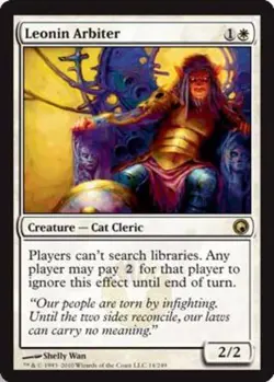 MTG - Leonin Arbiter - Scars of Mirrodin - NM, English Magic FLAT RATE SHIP - Image 1