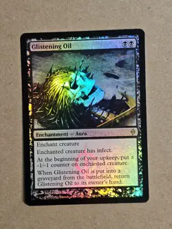 1x Glistening Oil New Phyrexia Foil (NM) MTG - Image 1