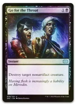 Go for the Throat #76 (Foil) (NM) Double Masters 2022 2X2 Magic MTG - Image 1
