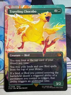 2025 MTG Final Fantasy Traveling Chocobo Borderless #406 - Image 1