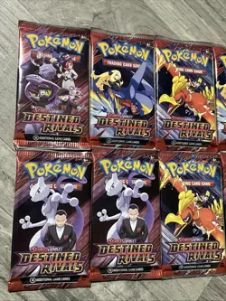 Pokemon TCG Destined Rivals Booster Packs Lot of x8 Factory Sealed - Image 2