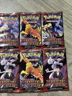 Pokemon TCG Destined Rivals Booster Packs Lot of x8 Factory Sealed - Image 3
