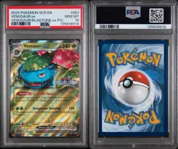 2025 POKEMON SCR EN-STELLAR CROWN #001 VENUSAUR EX PSA 10 - Image 3