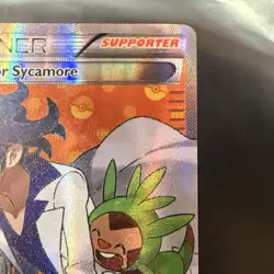 Professor Sycamore Full Art Trainer Pokemon Steam Siege 114/114 LP - Image 3