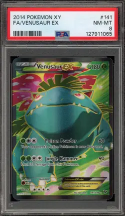 Pokemon Venusaur EX XY Full Art #141 PSA 8 - Image 1