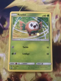 Pokemon Tcg Rowlet #SM22 Pokemon Promo MP - Image 1