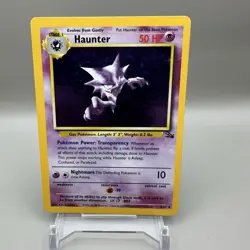 Pokemon TCG Haunter 6/62 Holo Rare Fossil Unlimited 1999 WOTC VTG NM-LP - Image 1