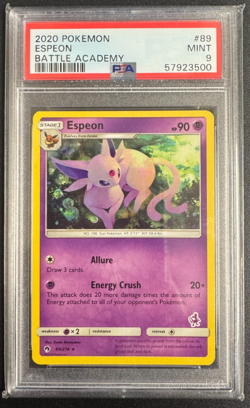 2020 Pokemon Espeon Battle Academy #89/214 PSA MINT 9 - Image 1