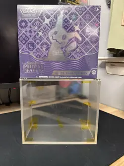 Pokemon TCG Paldean Fates Elite Trainer Box SEALED W/ ACRYLIC CASE - Image 1