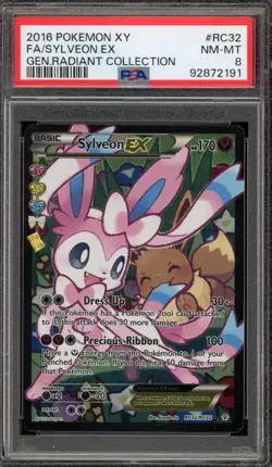 Pokemon Sylveon EX XY Generations Radiant Coll. Full Art #RC32 PSA 8 - Image 1