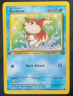 Pokemon TCG Goldeen #53 1st Edition Pokemon Jungle - Lightly Played - Image 1