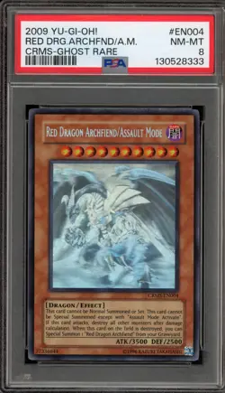 Yu-Gi-Oh! Red Dragon Archfiend/Assault Mode Unlimited Ghost CRMS-EN004 PSA 8 - Image 1