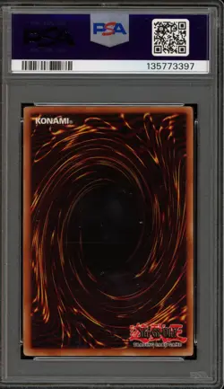 Yu-Gi-Oh! Dark Hole Legend of Blue Eyes 1st Edition Super Rare LOB-052 PSA 9 - Image 2