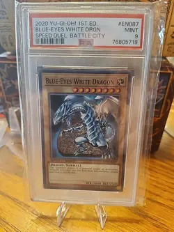 2020 YU-GI-OH 1ST ED. BLUE EYES WHITE DRAGON SPEED DUEL BATTLE CITY #EN087 - Image 1