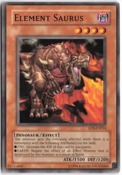 Yugioh - Element Saurus RDS-EN014 Unlimited - Rise of Destiny - Image 1