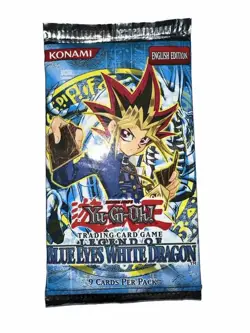 Yu-gi-oh! Legend Of Blue Eyes Booster Konami Logo 2002 English LOB Sealed - Image 1