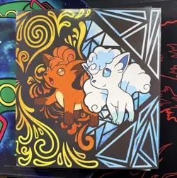 Pokemon TCG 2017 Pokemon Center Vulpix Alolan Vulpix Card Binder & Page Sleeves - Image 1