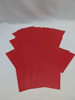 Lot Of (34) Red Ultra Pro Standard Size Trading Card Sleeves - Image 1
