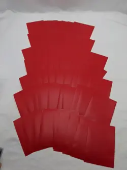Lot Of (69) Red Matte Ultra Pro Standard Size Card Sleeves - Image 1