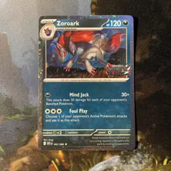 Zoroark (White Flare 62/86) cosmos holo stamped Pokemon TCG card - Image 1