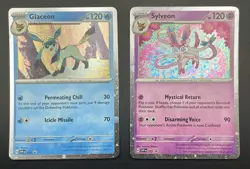 Pokemon TCG Glaceon & Sylveon Prismatic Evolutions Black Star Promo 5x Card Lot - Image 2