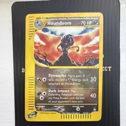 Pokemon Houndoom Aquapolis 015/147 Reverse Holo Rare 2002 TCG Card - Image 1