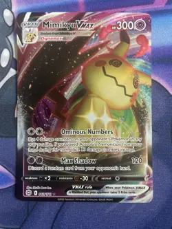Pokemon Mimikyu VMAX Holo Ultra Rare TCG Card Brilliant Stars 069/172 - Image 1