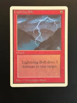 MTG - Lightning Bolt - Unlimited 2nd Edition - 1x MP (Magic: The Gathering) - Image 1