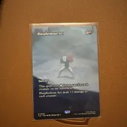 borderless BLASPHEMOUS ACT 0026 Avatar The Last Airbender MTG Magic - Image 1