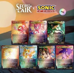 MTG SECRET LAIR X SONIC THE HEDGEHOG - FRIENDS & FOES RAINBOW FOIL EDITION 🔥 - Image 3