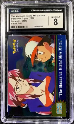 The Mandarin Island Miss Match OR16 - Foil - Topps Pokemon - Graded Card CGC 8 - Image 1