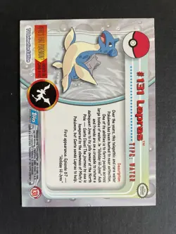 Lapras Pokemon Topps 2000 Blue Logo Card - Image 2